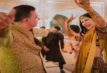 ‘ਮਹਿੰਦੀ ਸੈਰੇਮਨੀ’ ‘ਤੇ ਵਿੱਕੀ ਤੇ ਕੈਟਰੀਨਾ ਨੇ ਪਾਇਆ ਭੰਗੜਾ, ਵੇਖੋ ਖ਼ੂਬਸੂਰਤ ਤਸਵੀਰਾਂ