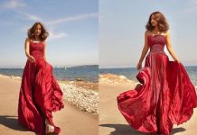 ਸਟ੍ਰੈਪਲੇਸ ਮਰੂਨ ਗਾਊਨ ਵਿੱਚ ਹਿਨਾ ਖਾਨ ਨੇ ਦਿੱਤੇ ਇੱਕ ਤੋਂ ਵੱਧ ਇੱਕ ਕਿਲਰ ਪੋਜ਼ , ਦੇਖੋ ਤਸਵੀਰਾਂ