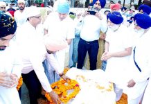 ਸਾਬਕਾ ਮੰਤਰੀ ਤੋਤਾ ਸਿੰਘ ਨੂੰ ਸਰਕਾਰੀ ਸਨਮਾਨਾਂ ਨਾਲ ਨਾਲ ਅੰਤਿਮ ਵਿਦਾਇਗੀ