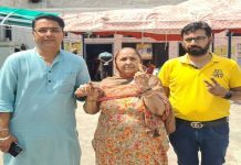 ਸੰਗਰੂਰ ਜ਼ਿਮਨੀ ਚੋਣ: ‘ਆਪ’ ਵਿਧਾਇਕ ਅਮਨ ਅਰੋੜਾ ਨੇ ਪਾਈ ਵੋਟ