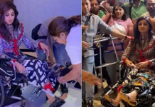 ਵ੍ਹੀਲਚੇਅਰ ‘ਤੇ ਬੈਠ ਈਵੈਂਟ ‘ਚ ਪਹੁੰਚੀ ਸ਼ਿਲਪਾ ਸ਼ੈੱਟੀ ,ਦੇਖੋ ਵਾਇਰਲ ਹੋ ਰਿਹਾ ਵੀਡੀਓ