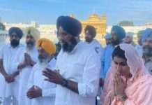 ਬਿਕਰਮ ਮਜੀਠੀਆ ਸ੍ਰੀ ਹਰਿਮੰਦਰ ਸਾਹਿਬ ਵਿਖੇ ਹੋਏ ਨਤਮਸਤਕ