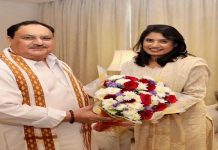 ਕ੍ਰਿਕਟਰ ਮਿਤਾਲੀ ਰਾਜ ਨੇ ਭਾਜਪਾ ਦੇ ਰਾਸ਼ਟਰੀ ਪ੍ਰਧਾਨ ਜੇਪੀ ਨੱਡਾ ਨਾਲ ਕੀਤੀ ਮੁਲਾਕਾਤ