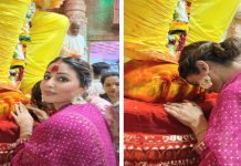 ਲਾਲਬਾਗ ਦੇ ਰਾਜਾ ਦੇ ਦਰਬਾਰ ਪਹੁੰਚੀ ਹਿਨਾ ਖਾਨ ,ਭਾਰੀ ਭੀੜ ‘ਚ ਕੀਤੇ ਬੱਪਾ ਦੇ ਦਰਸ਼ਨ