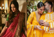 ਸੋਨਮ ਕਪੂਰ ਨੇ ਕੁਝ ਇਸ ਤਰ੍ਹਾਂ ਮਨਾਇਆ ਕਰਵਾ ਚੌਥ, ਸਾੜ੍ਹੀ ‘ਚ ਦਿੱਸੀ ਬੇਹੱਦ ਖੂਬਸੂਰਤ