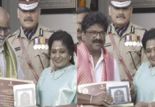 ਨਾਟੂ ਨਾਟੂ ਦੇ ਸੰਗੀਤਕਾਰ-ਗੀਤਕਾਰ ਹੋਏ ਸਨਮਾਨਿਤ , ਤੇਲੰਗਾਨਾ ਦੇ ਗਵਰਨਰ ਨੇ ਸੌਂਪਿਆ ਯਾਦਗਾਰੀ ਚਿੰਨ੍ਹ