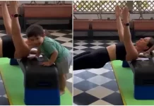 ਕਰੀਨਾ ਦੇ ਵਰਕਆਊਟ ‘ਚ ਬੇਟਾ ਜੇਹ ਬਣਿਆ ਪਾਰਟਨਰ ,ਅਦਾਕਾਰ ਨੇ ਸ਼ੇਅਰ ਕੀਤਾ ਕਿਊਟ ਵੀਡੀਓ