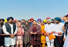 ਕੈਬਨਿਟ ਮੰਤਰੀ ਅਨਮੋਲ ਗਗਨ ਮਾਨ ਵੱਲੋਂ ਖੇਡ ਸਟੇਡੀਅਮ ਦਾ ਉਦਘਾਟਨ