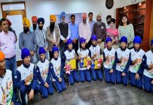 ਖੇਲੋ ਇੰਡੀਆ ਯੂਥ ਗੇਮਜ਼ ‘ਚ ਪੰਜਾਬ ਦਾ ਨਾਮ ਰੋਸ਼ਨ ਕਰਨ ਵਾਲੇ ਜੇਤੂ ਗਤਕਾ ਖਿਡਾਰੀ ਸਨਮਾਨਿਤ