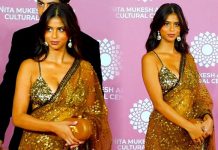 ਗੋਲਡਨ ਸਾੜੀ ‘ਚ ਦਿੱਸਿਆ ਸੁਹਾਨਾ ਖਾਨ ਦਾ ਸ਼ਾਨਦਾਰ ਅਵਤਾਰ,ਅਦਾਕਾਰਾ ਦੀ ਖੂਬਸੂਰਤੀ ਦੇ ਦੀਵਾਨੇ ਹੋਏ ਫੈਨਜ਼