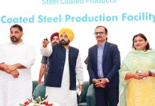 ਮੁੱਖ ਮੰਤਰੀ ਨੇ ਰਾਜਪੁਰਾ-ਘਨੌਰ ਵਿਖੇ ਜੇ.ਐਸ.ਡਬਲਯੂ ਸਟੀਲ ਕੋਟਿੰਗ ਪ੍ਰੋਡਕਟਸ ਲਿਮਟਿਡ ਪਲਾਂਟ ਕੀਤਾ ਲੋਕਾਂ ਨੂੰ ਸਮਰਪਿਤ
