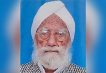 ਨਹੀਂ ਰਹੇ ਉੱਘੇ ਸੁਤੰਤਰਤਾ ਸੇਨਾਨੀ ਅਮਰ ਸਿੰਘ ਸੁਖੀਜ਼ਾ