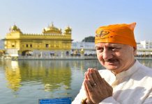 ਸ੍ਰੀ ਦਰਬਾਰ ਸਾਹਿਬ ਨਤਮਸਤਕ ਹੋਏ ਅਨੁਪਮ ਖੇਰ, ਆਪਣੇ 540ਵੇਂ ਪ੍ਰੋਜੈਕਟ ਦੀ ਸ਼ੂਟਿੰਗ ਲਈ ਪਹੁੰਚੇ ਅੰਮ੍ਰਿਤਸਰ