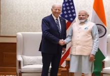 ਜੀ-20 ਸਿਖਰ ਸੰਮੇਲਨ: ਪ੍ਰਧਾਨ ਮੰਤਰੀ ਮੋਦੀ ਅਤੇ ਅਮਰੀਕੀ ਰਾਸ਼ਟਰਪਤੀ ਬਾਈਡਨ ਵਿਚਾਲੇ ਦੁਵੱਲੀ ਮੀਟਿੰਗ ਜਾਰੀ