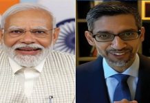 ਪ੍ਰਧਾਨ ਮੰਤਰੀ ਨਰਿੰਦਰ ਮੋਦੀ ਅਤੇ ਗੂਗਲ ਗੂਗਲ ਦੇ ਸੀਈਓ ਵਿਚਕਾਰ ਹੋਈ ਗੱਲਬਾਤ, ਮੈਨੂਫੈਕਚਰਿੰਗ ‘ਤੇ ਕੀਤੀ ਚਰਚਾ