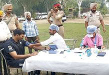 ਮੋਗਾ ‘ਚ ਪੁਲਿਸ ਮੁਲਾਜ਼ਮਾਂ ਲਈ ਲਗਾਇਆ ਗਿਆ ਮੈਡੀਕਲ ਕੈਂਪ