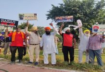 ਕੌਮੀ ਇਨਸਾਫ਼ ਮੋਰਚੇ ਵੱਲੋਂ ਨਵੰਬਰ 1984 ਸਿੱਖ ਕਤਲੇਆਮ ਦੇ ਵਿਰੋਧ ‘ਚ ਰੋਸ ਪ੍ਰਦਰਸ਼ਨ