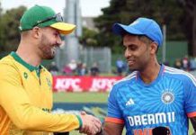 ਦੱਖਣੀ ਅਫਰੀਕਾ ਨੇ ਟੌਸ ਜਿੱਤ ਕੇ ਗੇਂਦਬਾਜ਼ੀ ਕਰਨ ਦਾ ਕੀਤਾ ਫੈਸਲਾ