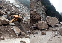 ਚੰਡੀਗੜ੍ਹ-ਮਨਾਲੀ ਹਾਈਵੇਅ ‘ਤੇ ਜ਼ਮੀਨ ਖਿਸਕੀ, ਨੈਸ਼ਨਲ ਹਾਈਵੇਅ ਵਾਹਨਾਂ ਲਈ ਬੰਦ