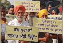 SGPC ਵਿੱਤੀ ਸੰਕਟ ‘ਚ: ਫਤਿਹਗੜ੍ਹ ਸਾਹਿਬ ‘ਚ ਕਾਲਜ ਸਟਾਫ਼ ਆਇਆ ਸੜਕਾਂ ‘ਤੇ, ਕਿਹਾ 6 ਮਹੀਨਿਆਂ ਤੋਂ ਨਹੀਂ ਮਿਲੀ ਤਨਖ਼ਾਹ