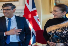 ਮਨੀਸ਼ਾ ਕੋਇਰਾਲਾ ਨੇ ਬ੍ਰਿਟੇਨ ਦੇ ਪ੍ਰਧਾਨ ਮੰਤਰੀ ਰਿਸ਼ੀ ਸੁਨਕ ਨਾਲ ਕੀਤੀ ਮੁਲਾਕਾਤ