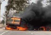 ਹਰਿਆਣਾ ‘ਚ 2 ਡੰਪਰਾਂ ਦੀ ਟੱਕਰ, ਇਕ ਡਰਾਈਵਰ ਜ਼ਿੰਦਾ ਸੜਿਆ