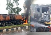 ਹਰਿਆਣਾ ‘ਚ ਵੱਡਾ ਹਾਦਸਾ ਹੋਣੋਂ ਟਲਿਆ, ਚੱਲਦੇ ਤੇਲ ਟੈਂਕਰ ਨੂੰ ਲੱਗੀ ਭਿਆਨਕ ਅੱਗ