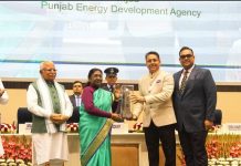 ਊਰਜਾ ਵਿਕਾਸ ਵਿੱਚ ਪੰਜਾਬ ਨੇ ਕੀਤੀ ਦੇਸ਼ ਦੀ ਅਗਵਾਈ : ਰਾਸ਼ਟਰਪਤੀ ਦ੍ਰੋਪਦੀ ਮੁਰਮੂ ਨੇ PEDA ਨੂੰ ਪੁਰਸਕਾਰ ਕੀਤਾ ਭੇਂਟ