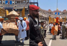 ਅਟਾਰੀ ਸਰਹੱਦ ਤੋਂ ਪਾਕਿਸਤਾਨ ਨੂੰ ਸੌਂਪੀ ਗਈ ਪਾਲਕੀ ਸਾਹਿਬ, ਨਨਕਾਣਾ ਸਾਹਿਬ ਹੋਵੇਗੀ ਸੁਸ਼ੋਭਿਤ