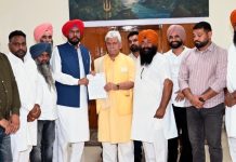 ਉਪ ਰਾਜਪਾਲ ਨੂੰ ਉੱਜ ਨਦੀ ‘ਤੇ ਬੰਨ੍ਹ ਬਣਾਉਣ ਅਤੇ ਪ੍ਰਧਾਨ ਮੰਤਰੀ ਅੱਗੇ ਇਹ ਮੁੱਦਾ ਚੁੱਕਣ ਦੀ ਕੀਤੀ ਅਪੀਲ